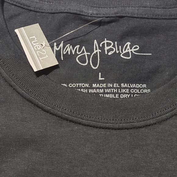 Mary J Blige x Rue21 T-Shirt Black Tee Graphic Unisex Large - Picture 4 of 5